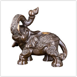 Ozdoby postaci Antyczny Brązowy Posąg Słonia Dla Domu / Ogrodu