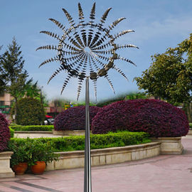 Metal Art Słynny nowoczesny ogród zewnętrzny Stal nierdzewna 2 M Średnica Rzeźba wiatru