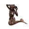 Żeliwny metalowy syrenka posąg ręcznie wykonane w stylu ludowym Antyczne rzeźby anioła