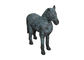 Klasyczne europejskie statuetki z żeliwnych zwierząt / ozdoby metalowe na ogród