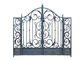 Architektoniczne kute żelazne bramy ogrodowe w europejskim stylu