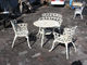 Aluminiowy / żeliwny Stół do jadalni i krzesełka Dekor
