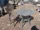 Antyczne krzesła z żeliwa Zestaw krzeseł stołowych Meble ogrodowe Odporność na erozję