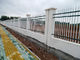 Yard Decoration Białe żeliwne ogrodzenia z grilla / niestandardowe ogrodzenia z kutego żelaza